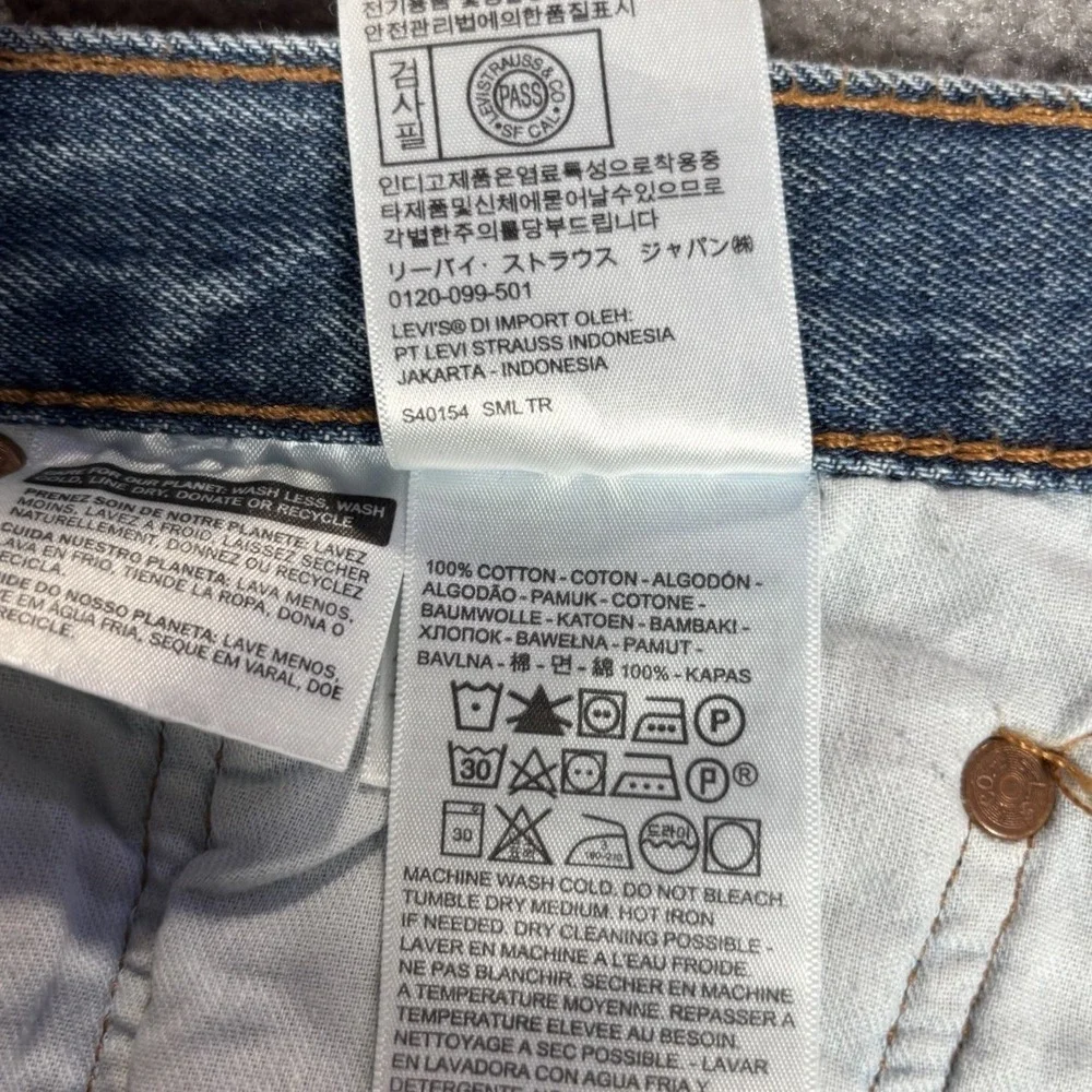 Levis 501 Jeans Men 36x34 Original Fit Straight Leg Blue Denim Cotton Button Fly